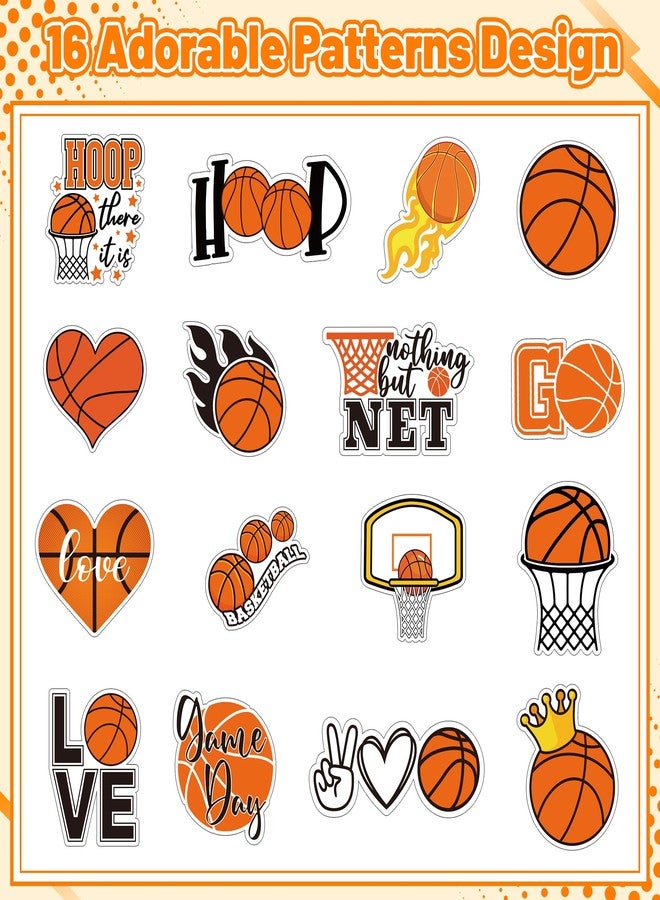 A1diee Basketball Labels Roll Stickers - 1000Pcs Sports Balls Decal Reward Game Day Sports Supplies Ball Themed Birthday Party Favor Supplies Gifts for DIY Water Bottle Scrapbook Laptop, 16 Designs - Image 3